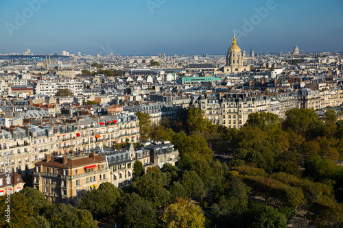 Panoramic view of Paris cityscape