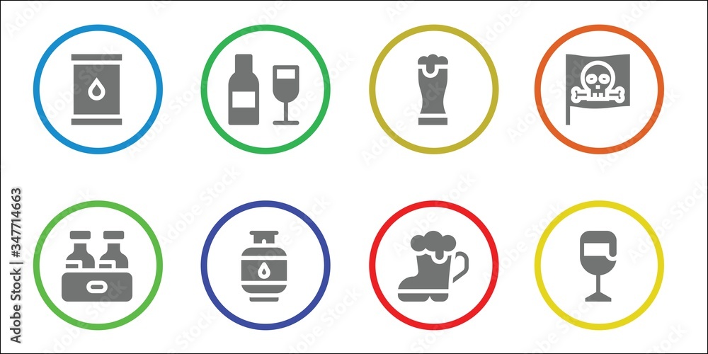 barrel icon set barrel icon set