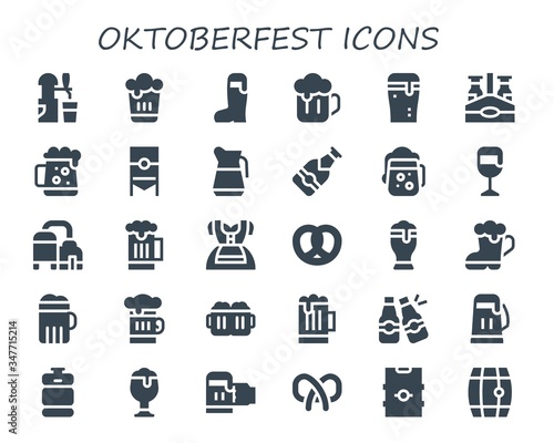 oktoberfest icon set