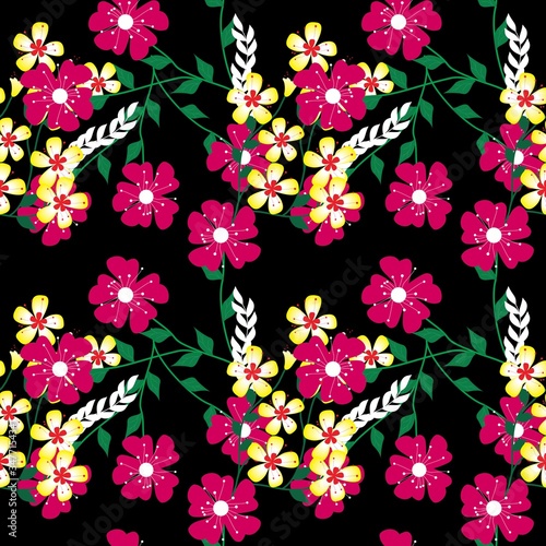 Wallpaper Mural Seamless Floral Pattern able to print for cloths, tablecloths, blanket, shirts, dresses, posters, papers. Torontodigital.ca