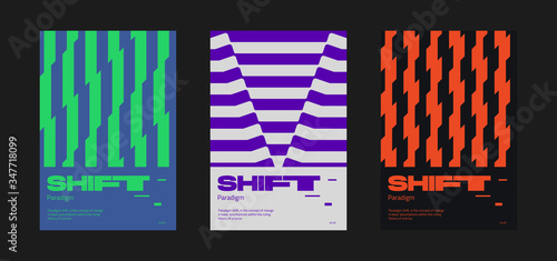 Meta Modern Swiss Aesthetics Poster Design Template