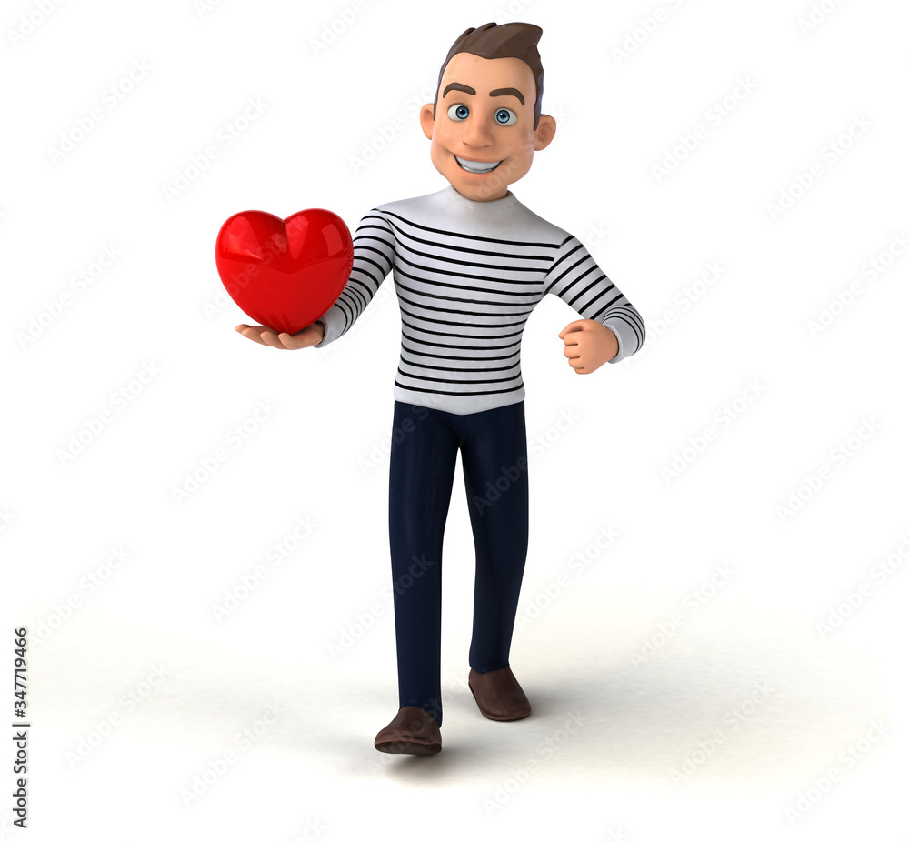 Fun 3D cartoon casual character Fun 3D cartoon casual character