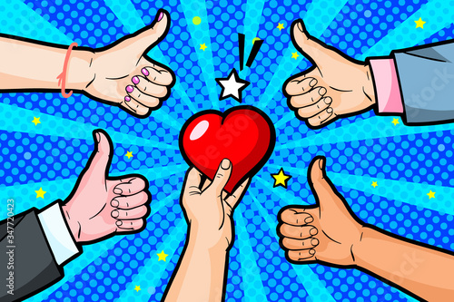 Concept of charity and donation. Give and share your love to people.