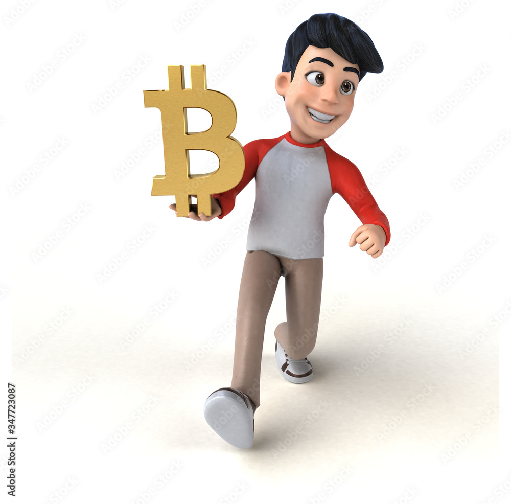 Fun 3D Asian teenager with a manga style Fun 3D Asian teenager with a manga style