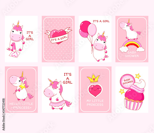 Baby shower invitation cards collection