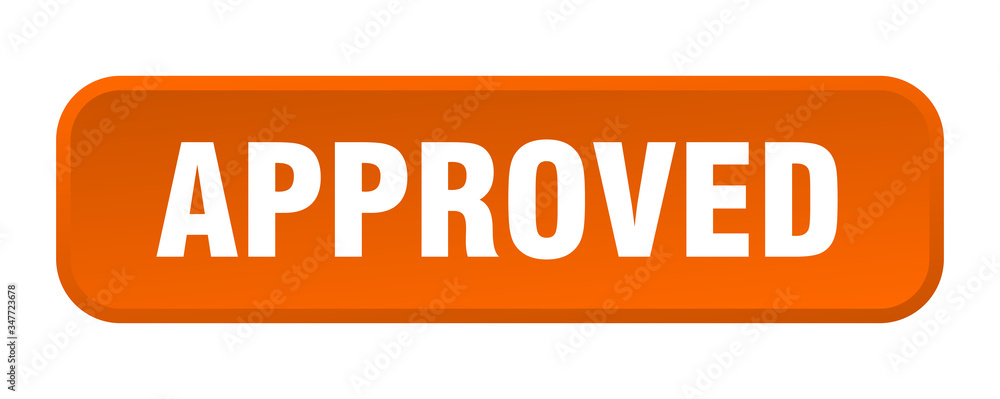 approved button. approved square 3d push button approved button. approved square 3d push button