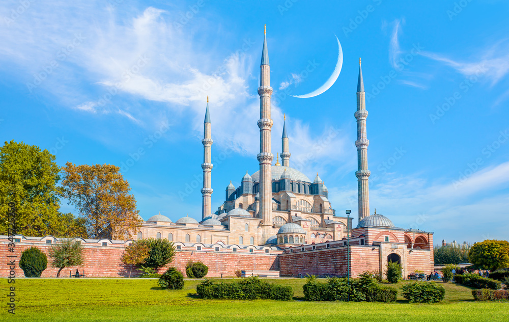 Selimiye Mosque. The UNESCO World Heritage Site Of The Selimiye Mosque, Built By Mimar Sinan In 1575 