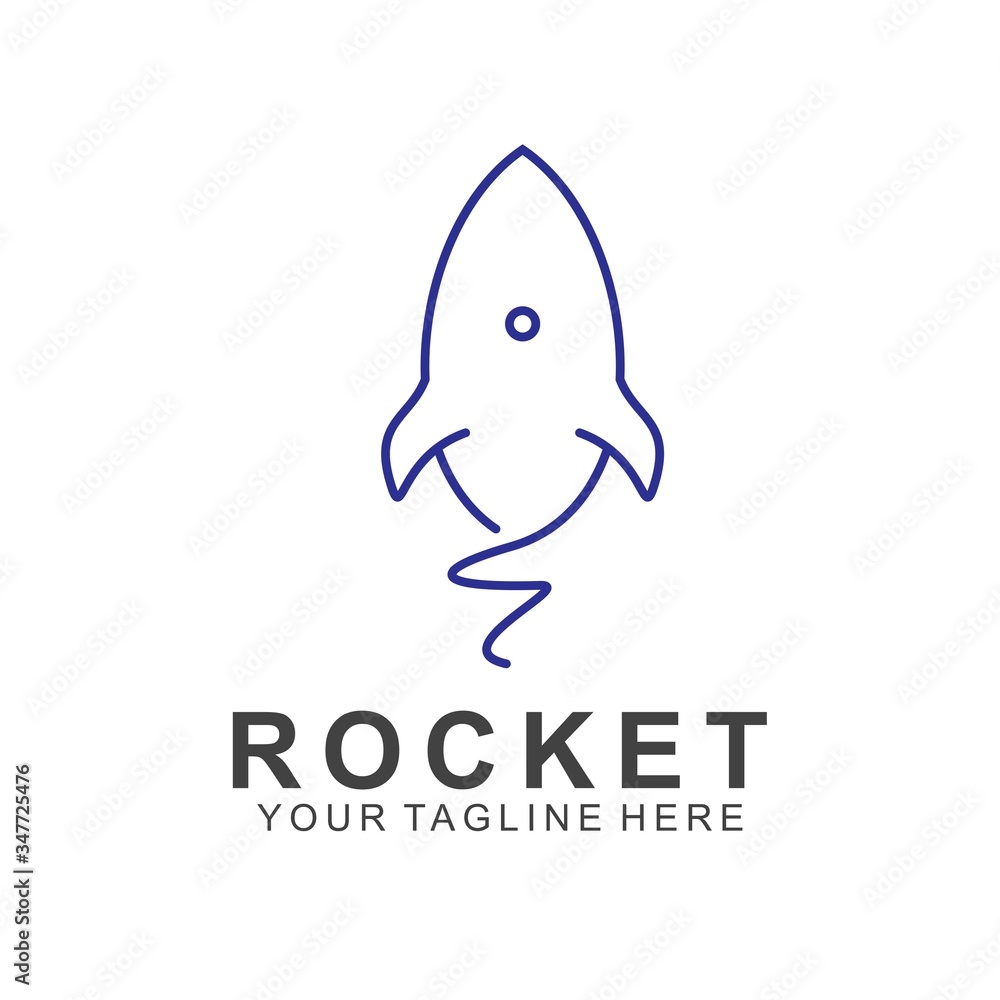 Rocket logo design with modern concept Rocket logo design with modern concept
