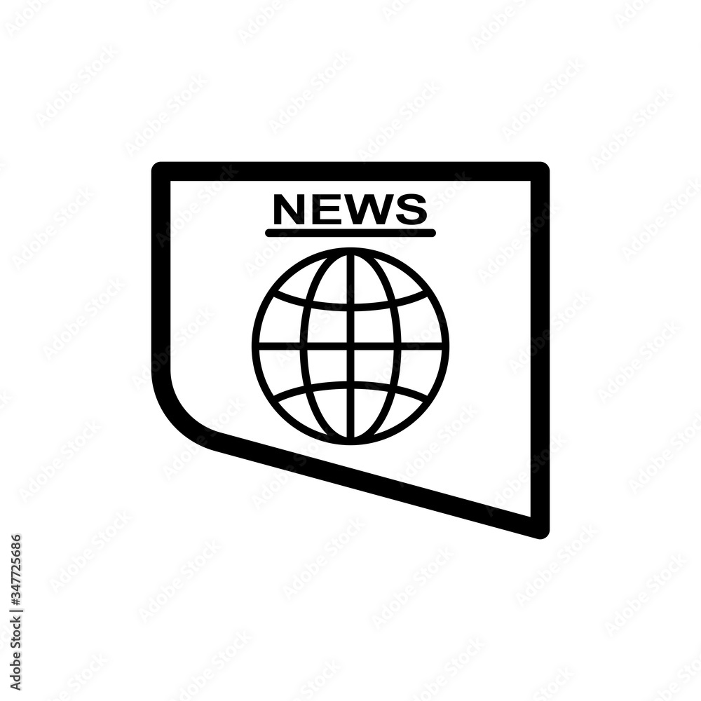 News vector icon. World symbol. Design template vector
