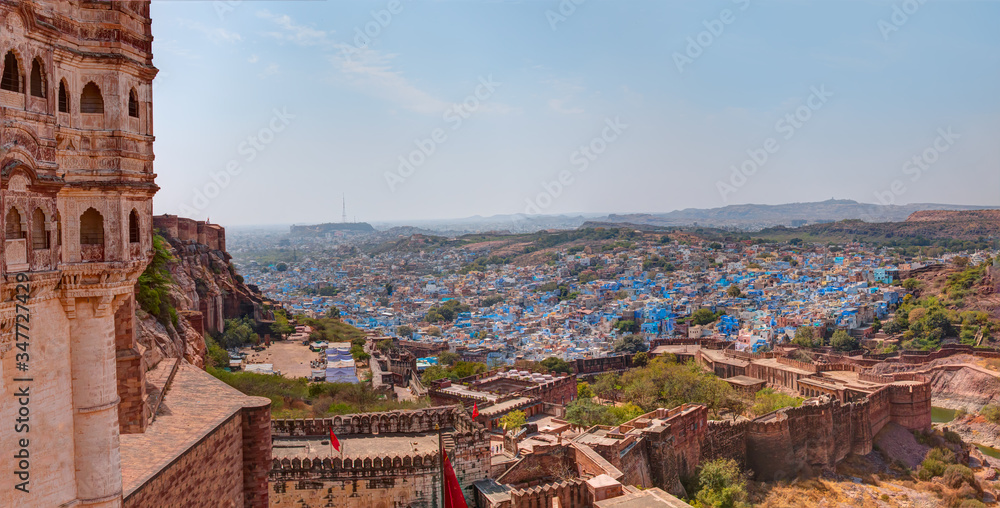 Mehrangarh Fort with Blue City - Jodhpur , india