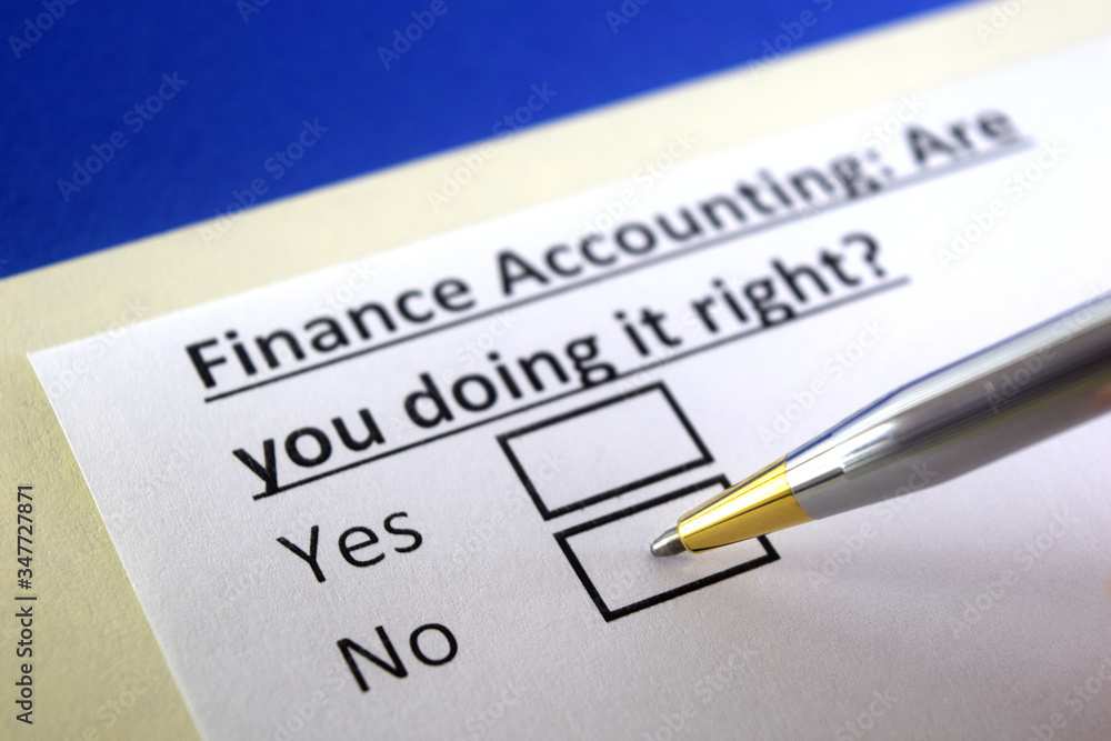 One person is answering question about finance accounting. One person is answering question about finance accounting.