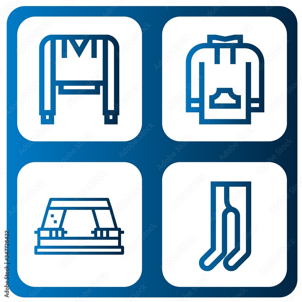 sportswear icon set sportswear icon set