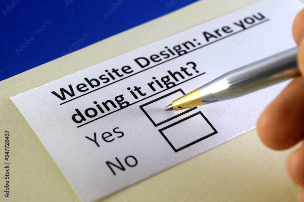 One person is answering question about website design. One person is answering question about website design.