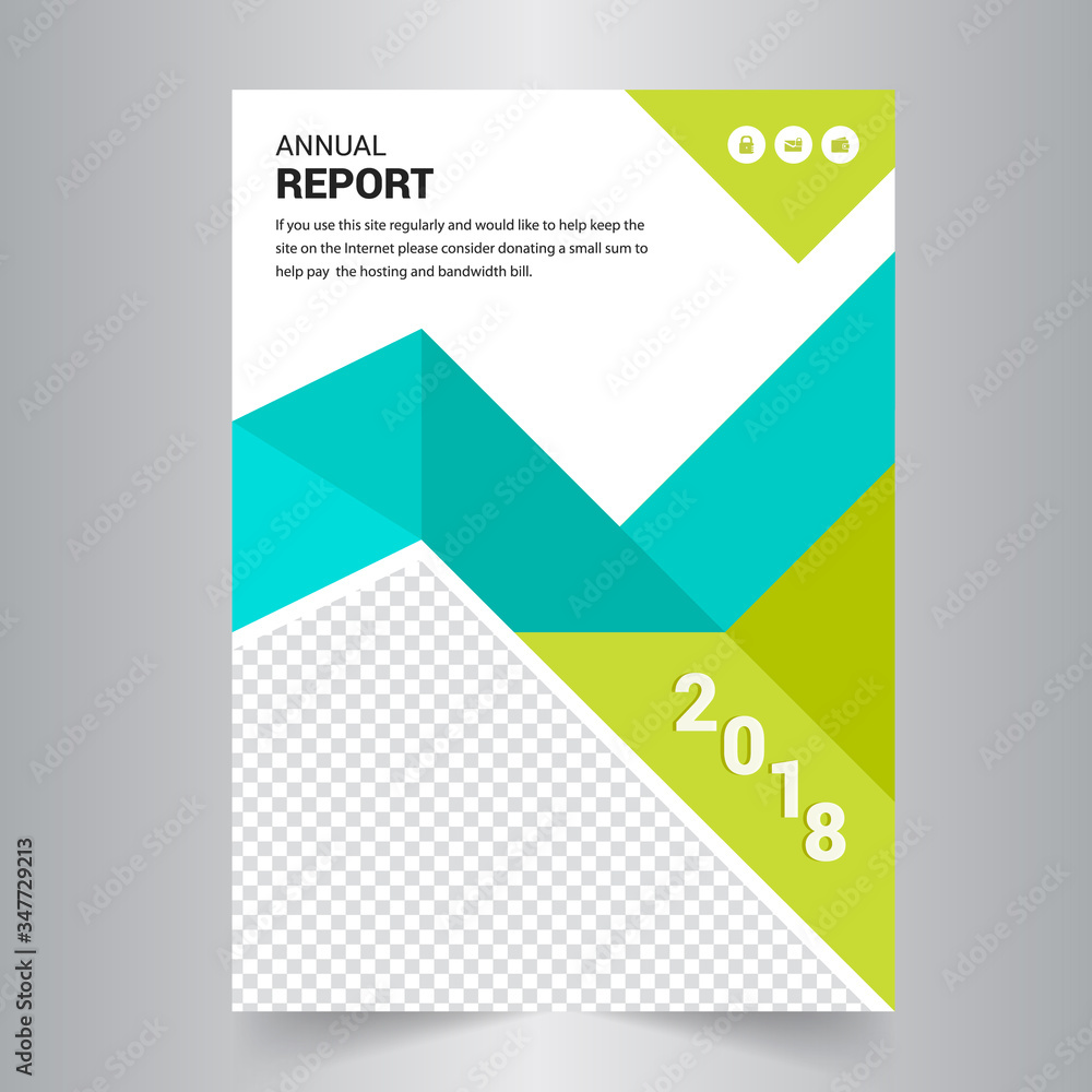 Annual report flyer design template Design.