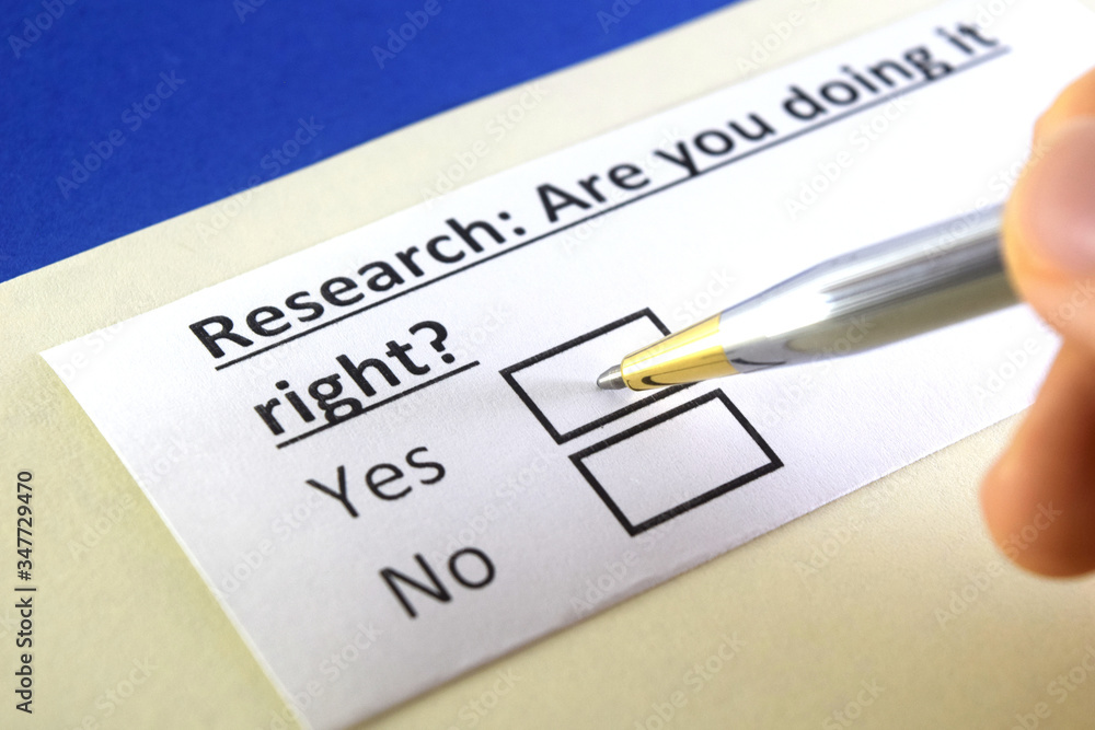 One person is answering question about research. One person is answering question about research.