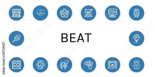 beat icon set