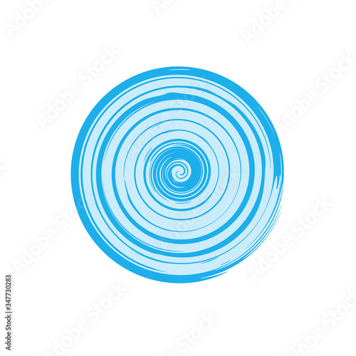 Abstract swirl design element. Spiral, rotation and swirling movement. Vector illustration with dynamic effect. Stock Vector illustration
