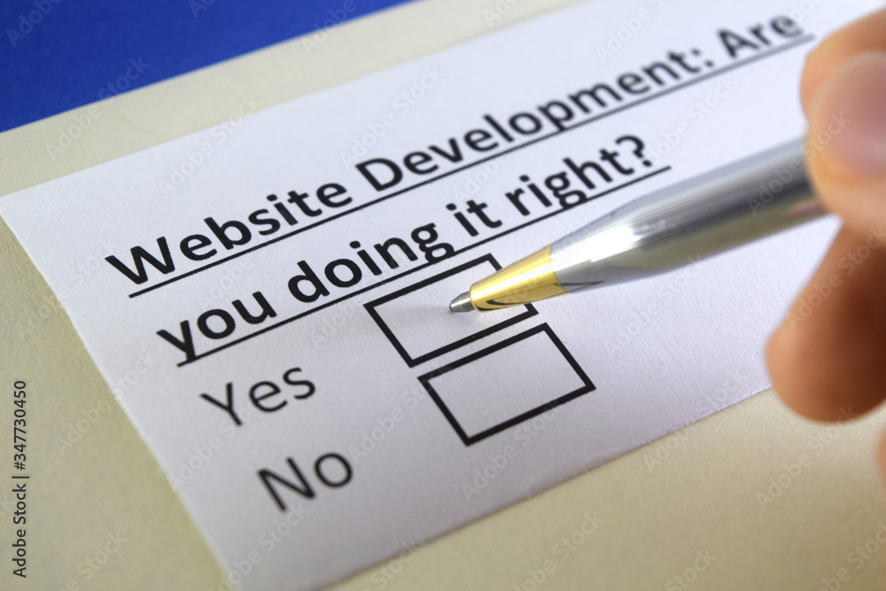 One person is answering question about website development. One person is answering question about website development.