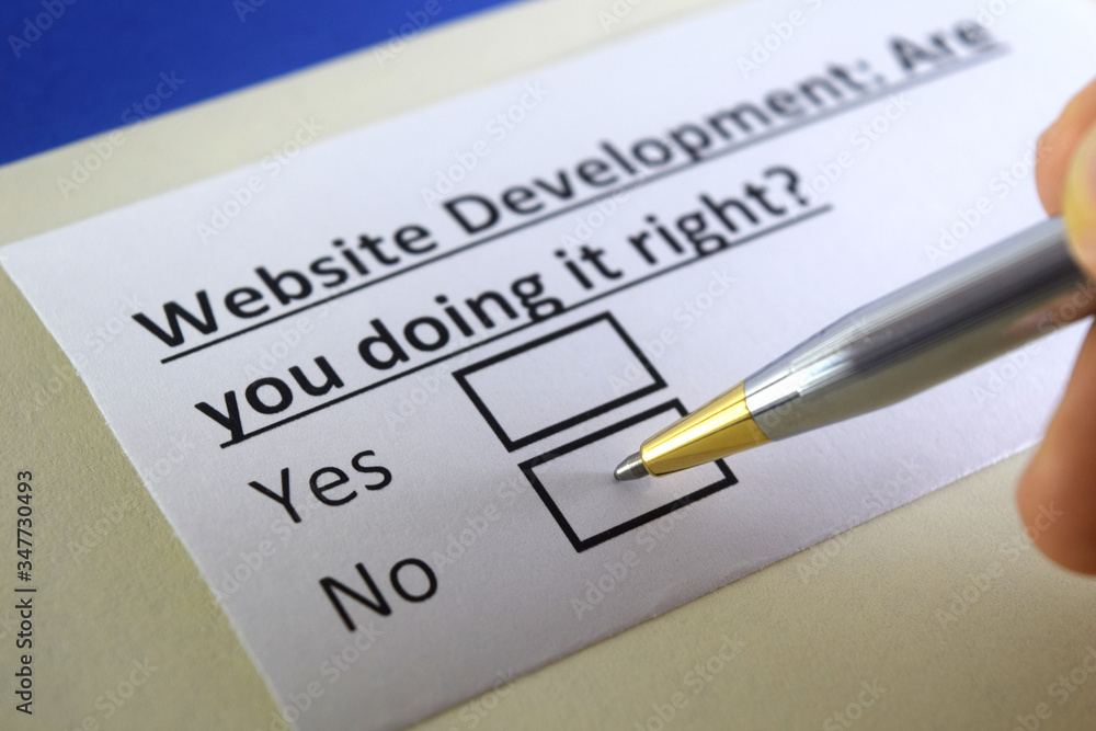 One person is answering question about website development. One person is answering question about website development.