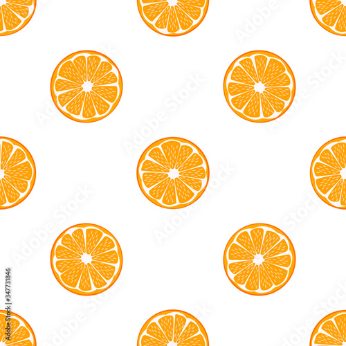 Illustration on theme big colored seamless orange