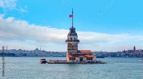 Maidens Tower in Bosphorus Strait, Istanbul  © muratart