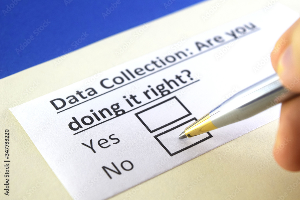 One person is answering question about data collection. One person is answering question about data collection.