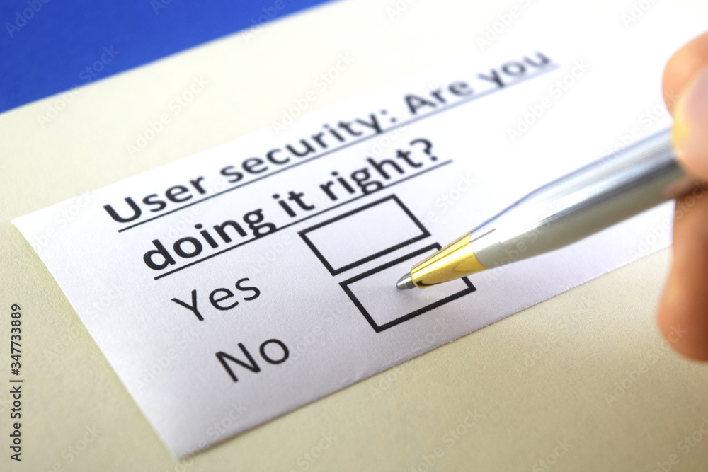 One person is answering question about user security. One person is answering question about user security.