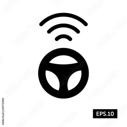 Automatic Driver Icon, Automatic Driver Sign/Symbol Vector