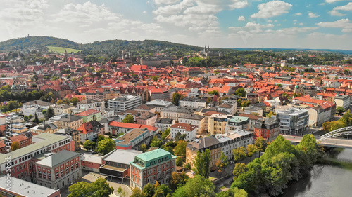 Bamberg, Germany. Amazing aerial view on a sunny day © jovannig