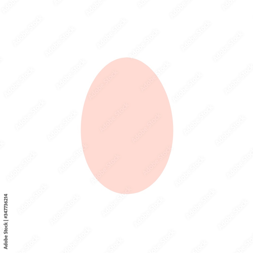 Boiled egg, drawing. Raster illustration Boiled egg, drawing. Raster illustration
