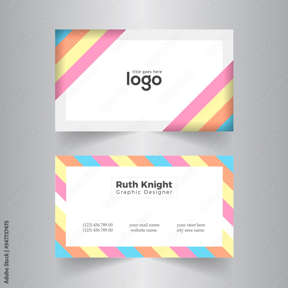 Abstract Corporate Business card Template.