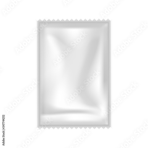 Shampoo, Conditioner Or Gel Sachet Packet Vector. Blank Clear Airtight Small Bag Packet For Hygiene Creamy Liquid. Cosmetic Cream Package For Body Skincare Layout Realistic 3d Illustration