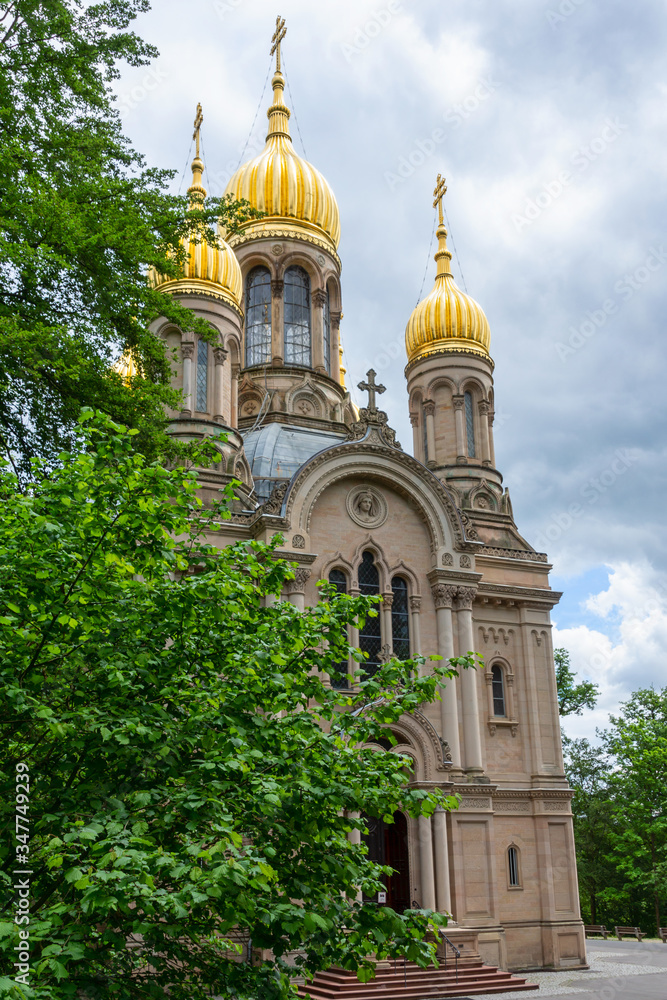 Russisch-Orthodoxe Kirche auf dem Neroberg in Wiesbaden, Hessen