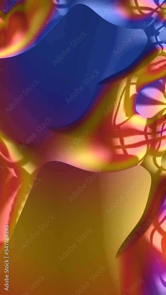 Obraz premium Artistic and imaginative digitally designed abstract 3D background