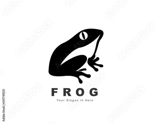 simply elegance minimalistic black frog logo design inspiration