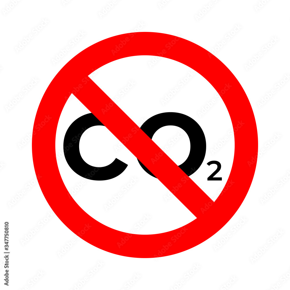 Stop CO2 emission reducing air pollution. CO2 typographic design. Stop CO2 emission reducing air pollution. CO2 typographic design.