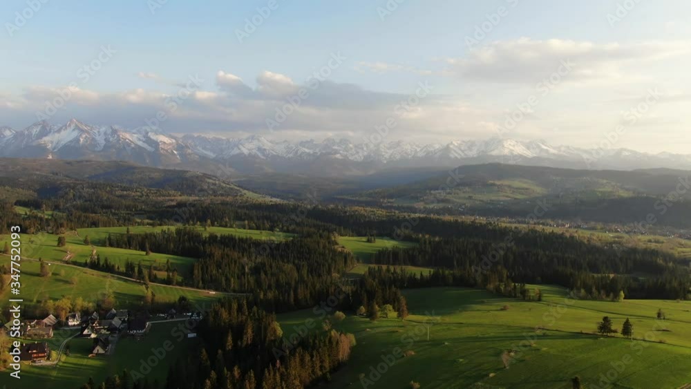 Tatra landscape shot with drone Tatra landscape shot with drone