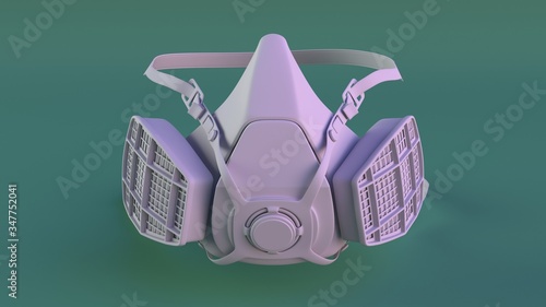 Obraz na płótnie isolated dust mask