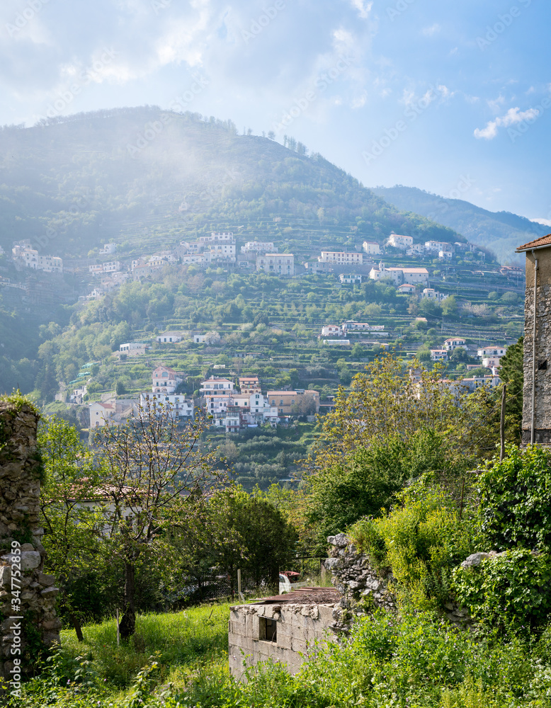 Stunning view from the hill-town Rivello, Italy.