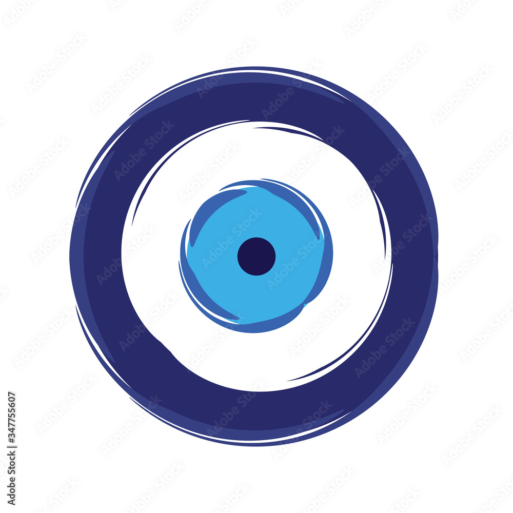 blue evil eye vector isolated on white background blue evil eye vector isolated on white background