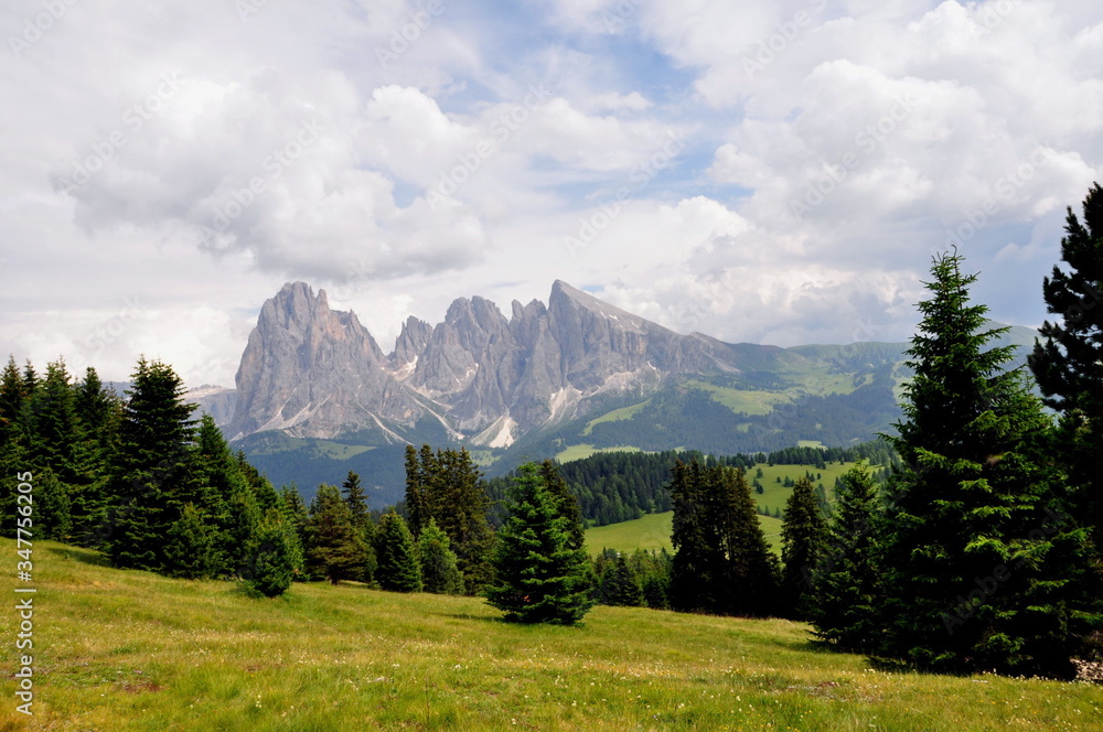 der Langkofel im Grödnertal