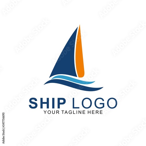 Premium Ship logo with modern concept
