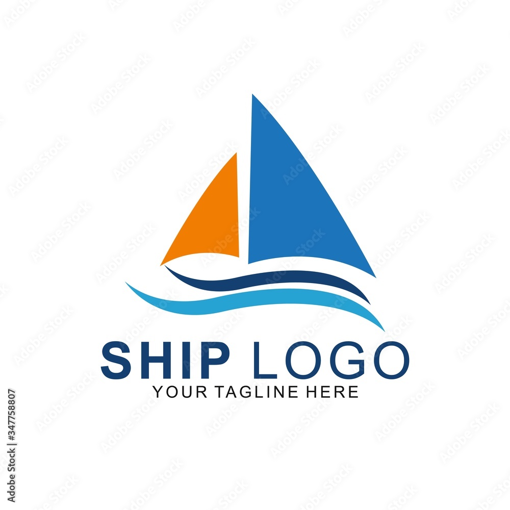 Premium Ship logo with modern concept Premium Ship logo with modern concept