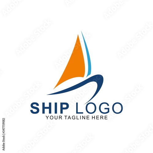 Premium Ship logo with modern concept