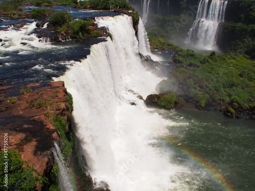 Waterfall in Iguazu National Park  Foz do Iguacu  Brazil