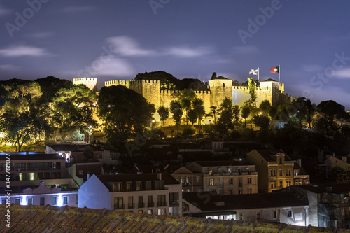 sao jorge castle hostoric place in lisbon located in freguesia of santa maria maior portugal