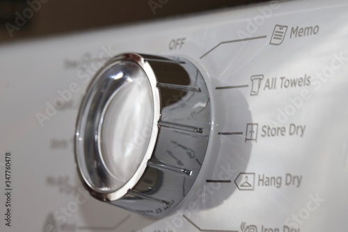 Clothes dryer control panel
