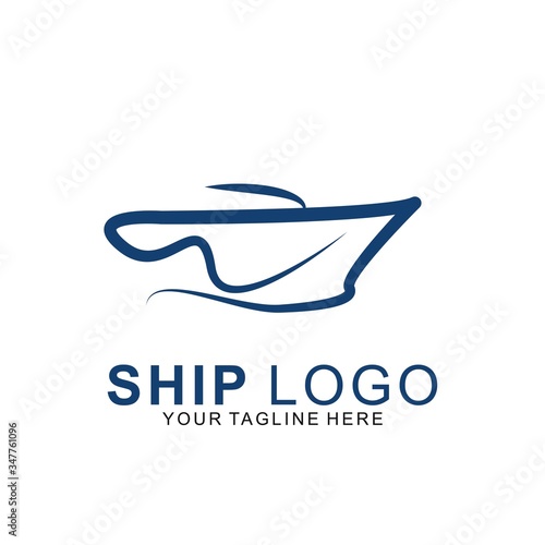 Premium Ship logo with modern concept