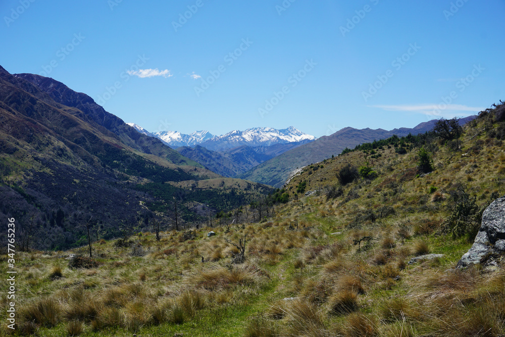 Panoramic view of a mountain landscape
