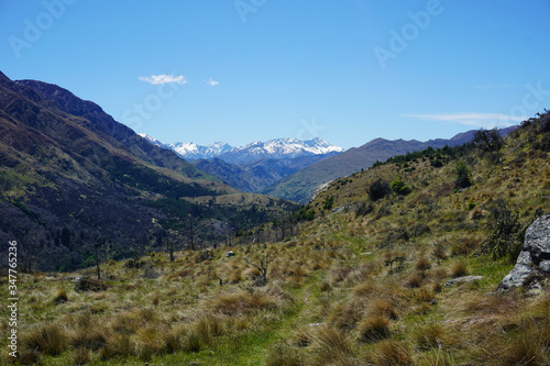 Panoramic view of a mountain landscape